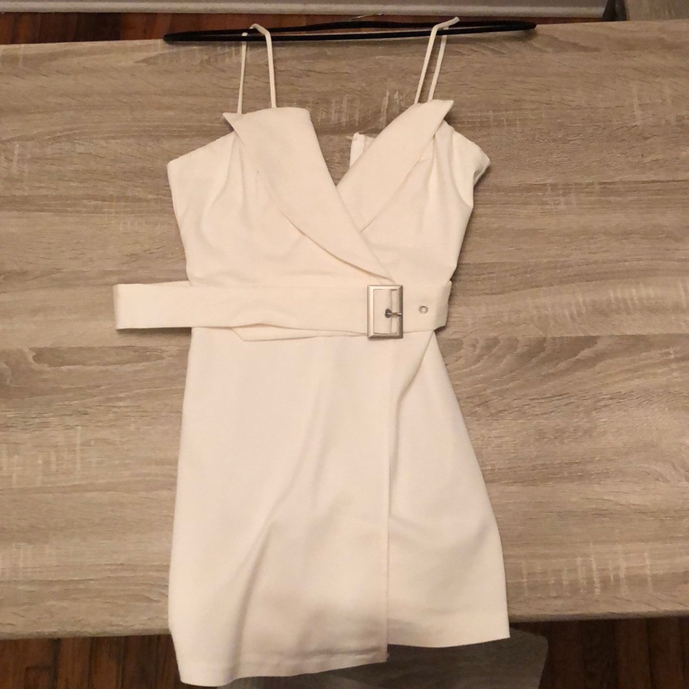 White cocktail dress